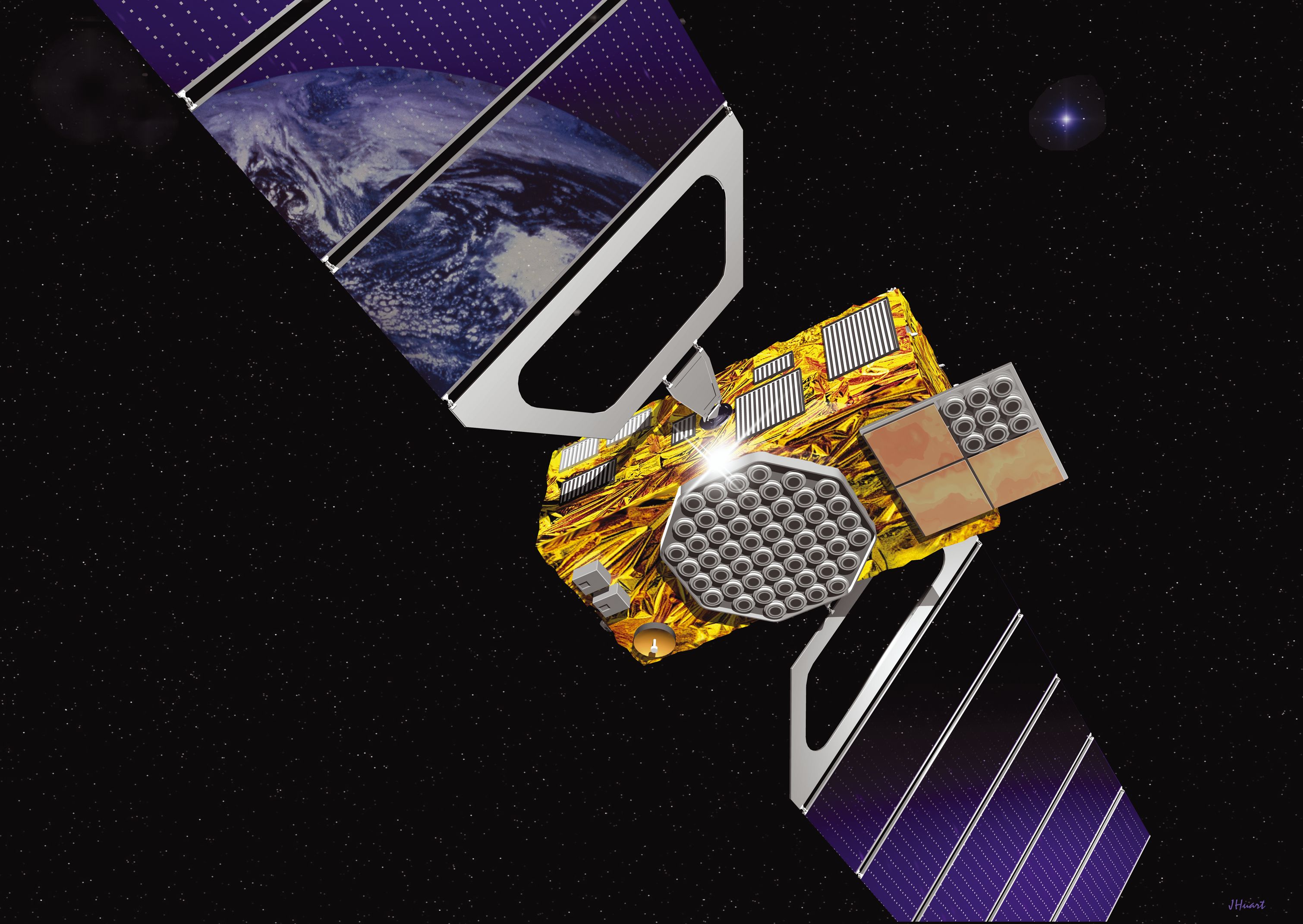 A Galileo satellite - image credit ESA