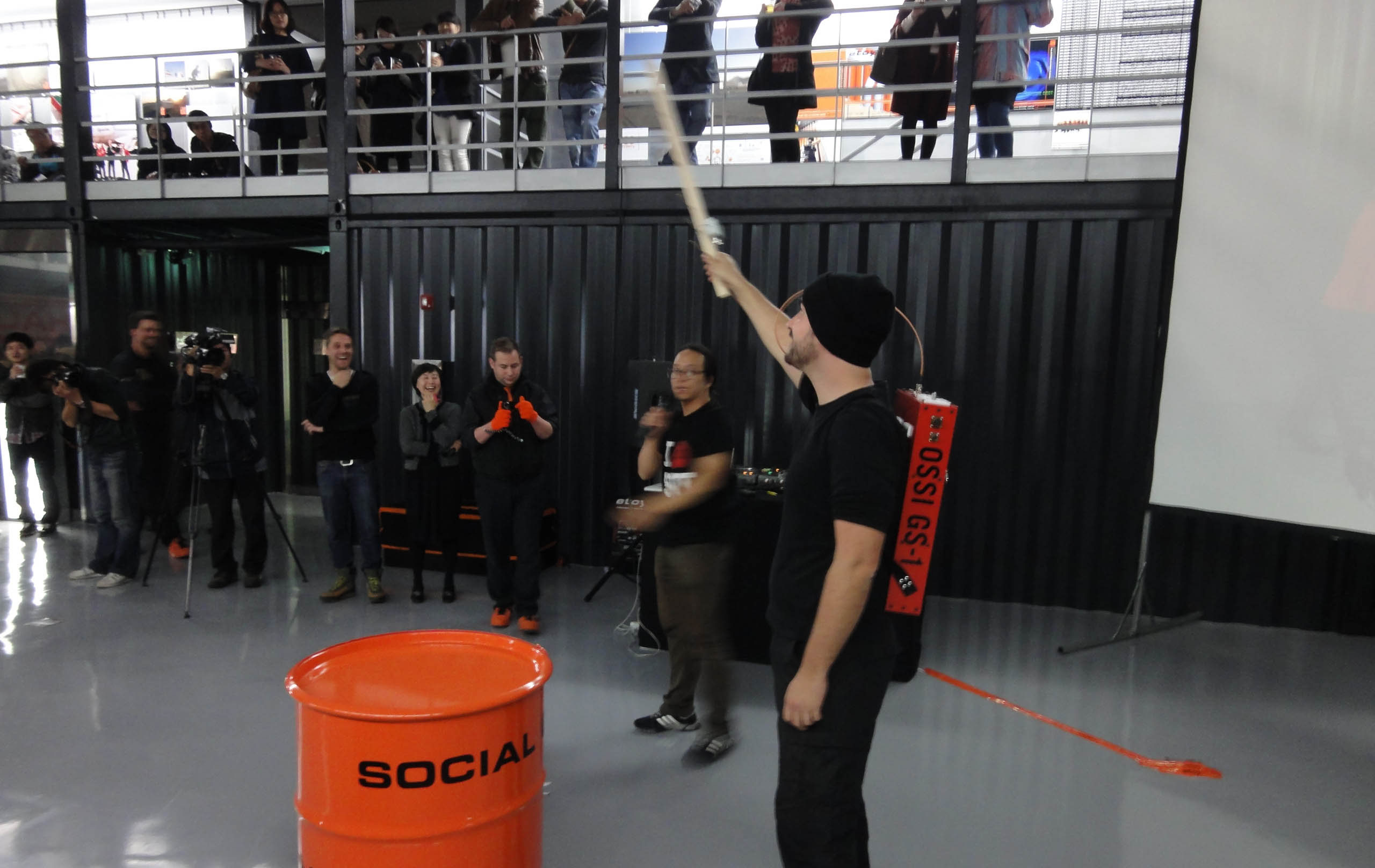 Hojun Song with Hannes Gassert wearing OSSI GS Backpack