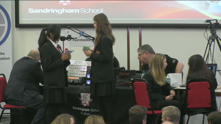 Sandringham students used amateur radio to talk to Tim Peake on the ISS