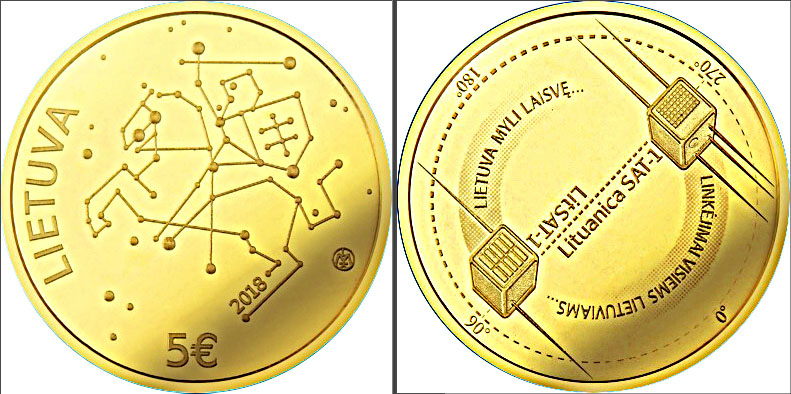 Lithuania 5 Euro Gold Coin 2018