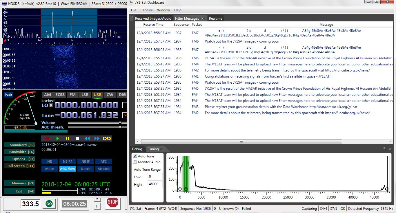 JY1SAT received by Scott Chapman K4KDR