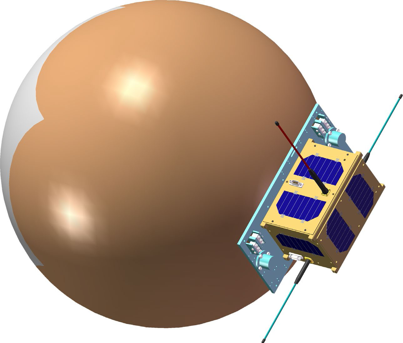 CAS-7B / BP-1B satellite schematic diagram