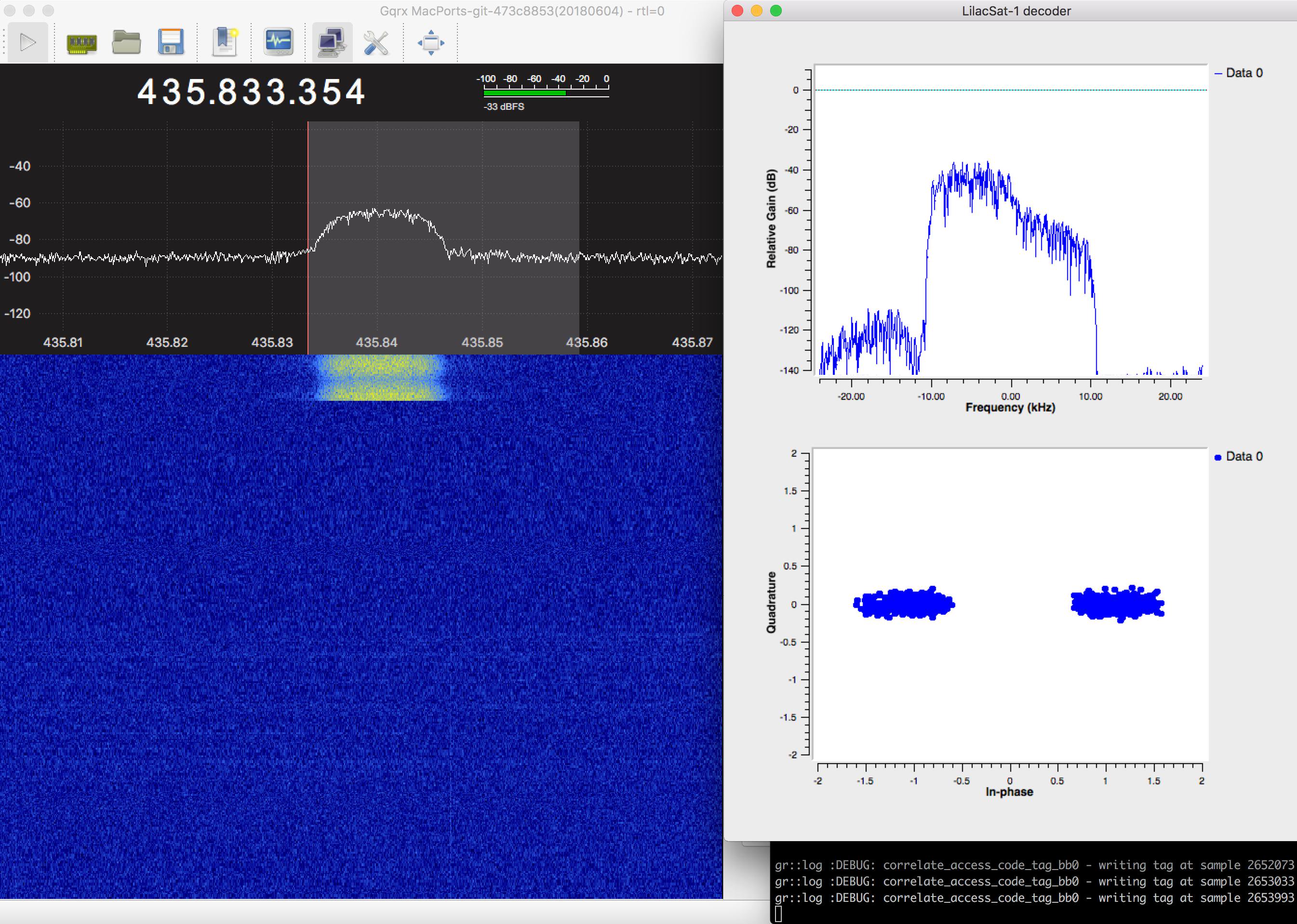 Taurus-1 beacon received by Mark Jessop VK5QI