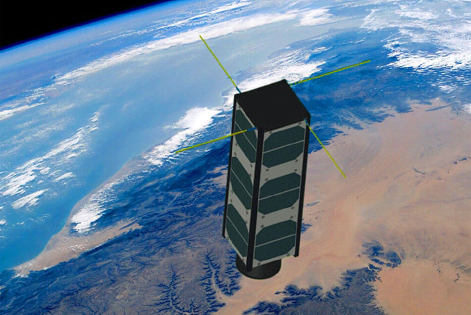 CubeSat in Space - Image Credit University of Maine WiSe-Lab