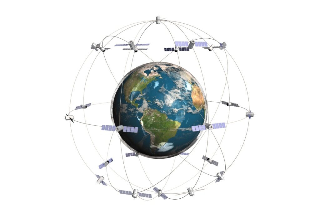 RNSS Satellites Oribiting Earth