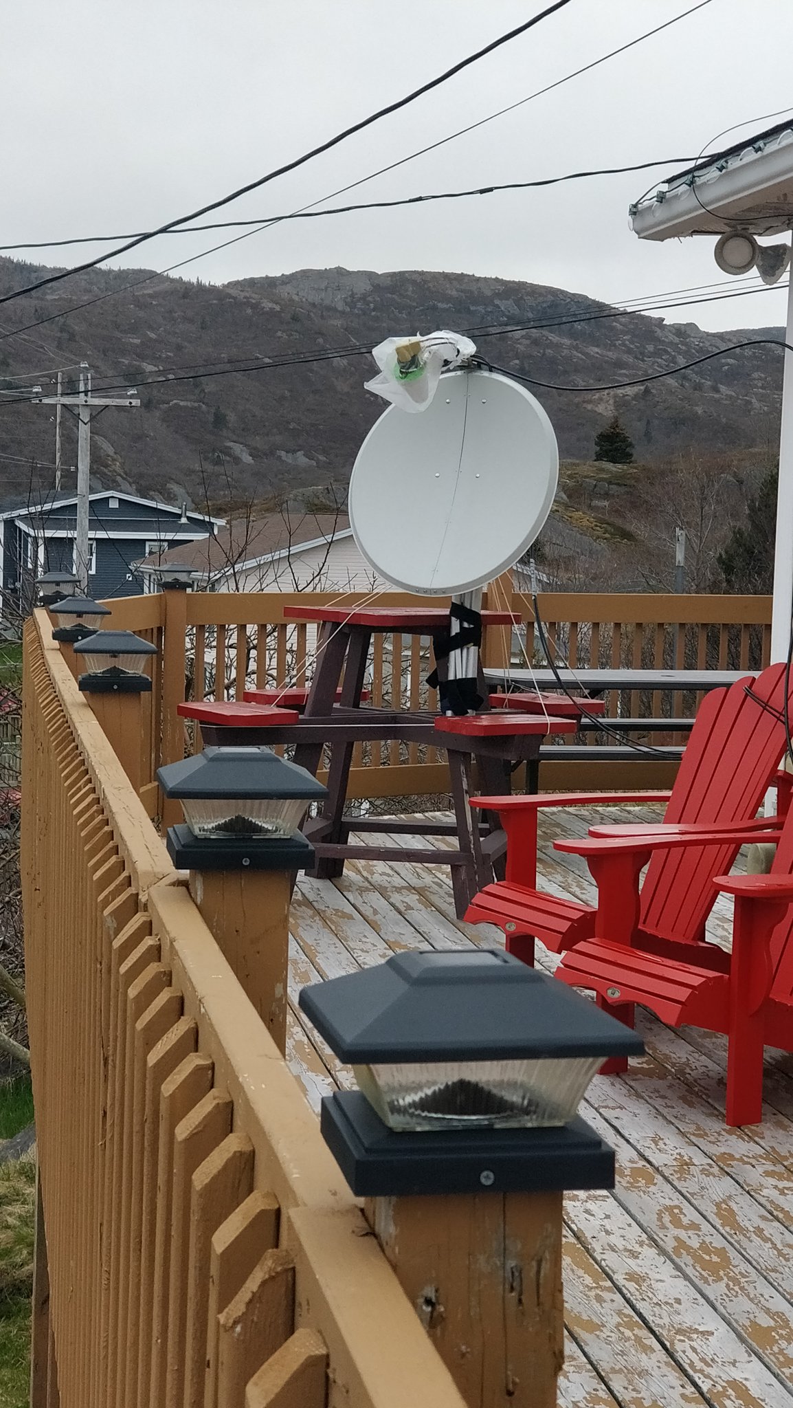 Dish used by VO1/M0XUU in Newfoundland